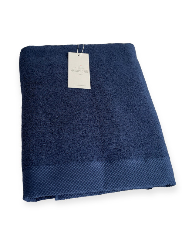 Набор полотенец Maison D'or Artemis navy 50x100; 85x150 микрокоттон
