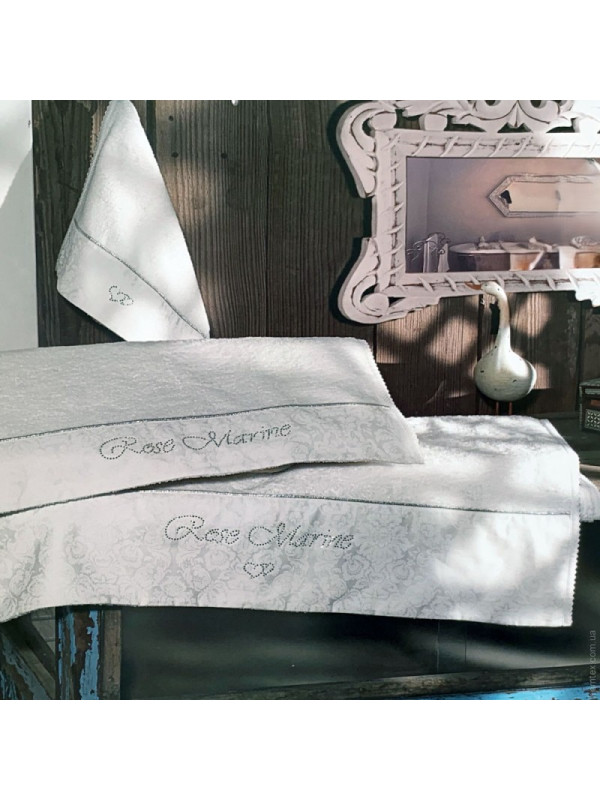 Набор полотенец Maison D'or Rose Marine white 30x50; 50x100; 75x140