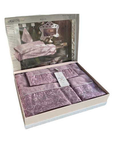 Набор полотенец Maison D'or Rose Marine dark lilac 30x50; 50x100; 75x140