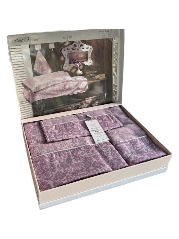 Набор полотенец Maison D'or Rose Marine dark lilac 30x50; 50x100; 75x140