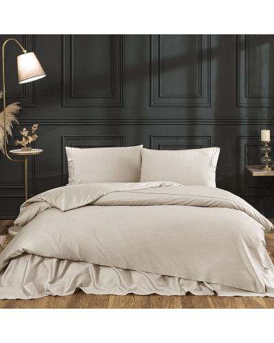 Постельное белье Tivolyo Home Casual bej делюкс сатин полуторное