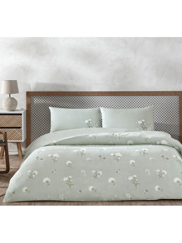 Постельное белье Tac Aveste mavi ранфорс евро