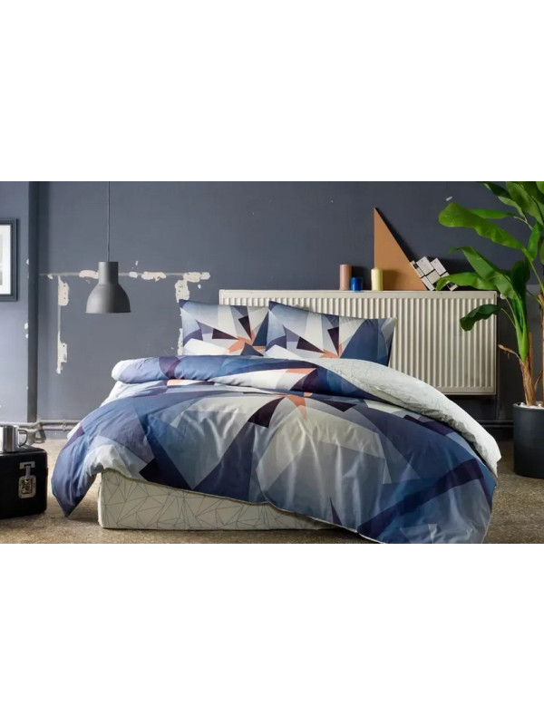 Постельное белье Tac Duncan lacivert ранфорс евро на резинке