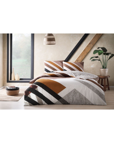 Постельное белье Tac Trent taba ранфорс евро на резинке