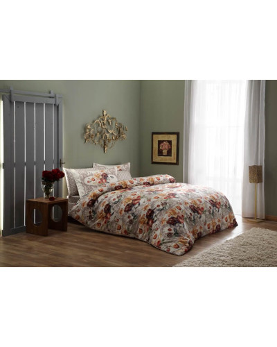 Постельное белье Tac Sharon pembe сатин digital евро