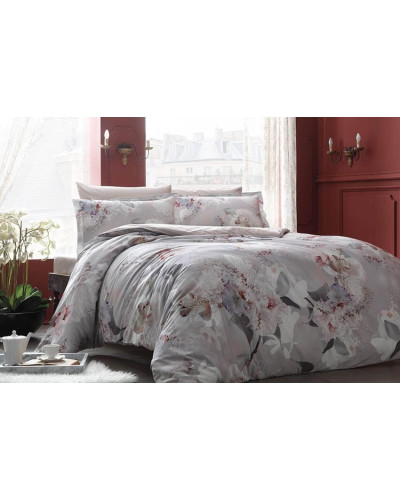 Постельное белье Tac Lyric gri сатин digital евро