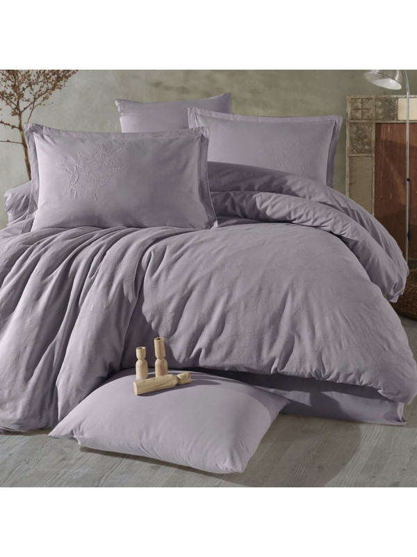 Постельное белье Clasy Marlet v4 ранфорс жаккард с вышивкой евро