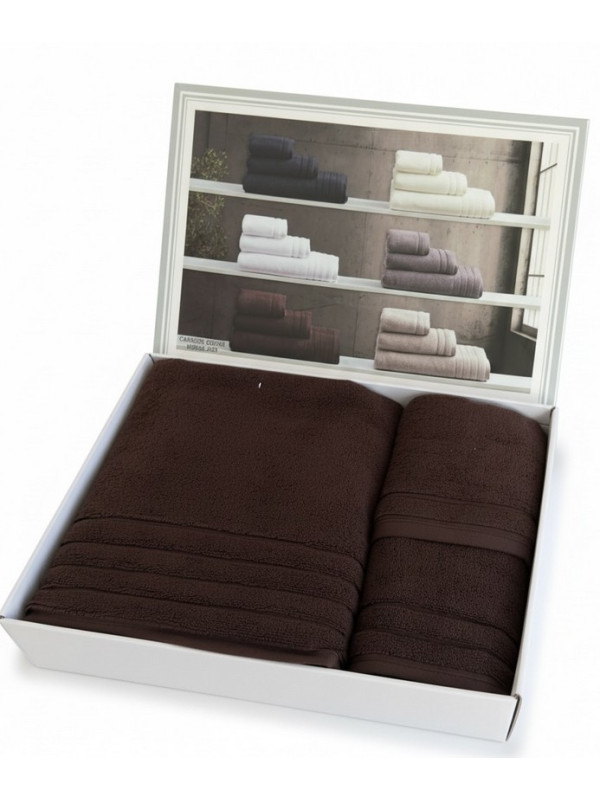 Набор полотенец Maison D'or Caresse brown 40x60; 50x100; 90x150 микрокоттон Набор полотенец Maison D'or Caresse brown 40x60; 50x100; 90x150 микрокоттон