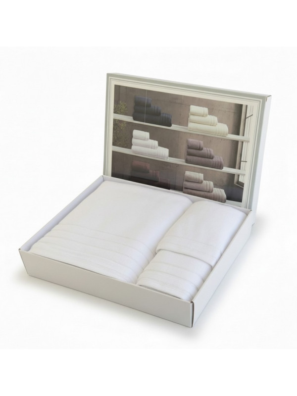 Набор полотенец Maison D'or Caresse white 40x60; 50x100; 90x150 микрокоттон Набор полотенец Maison D'or Caresse white 40x60; 50x100; 90x150 микрокоттон