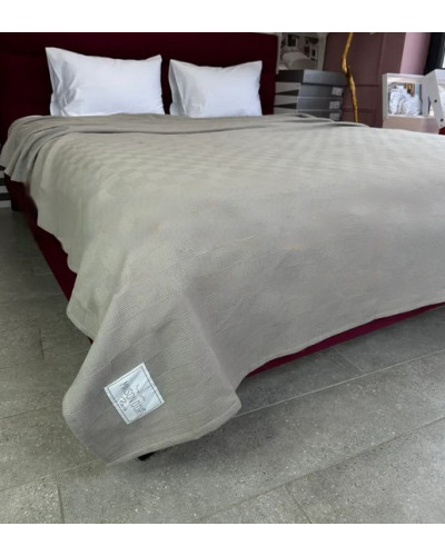 Покрывало-плед Maison D'or Serap grey 220*240 вафельное