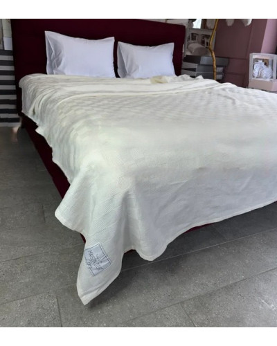 Покрывало-плед Maison D'or Serap cream 220*240 вафельное