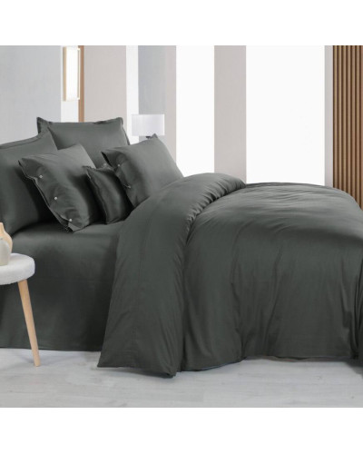 Постельное белье Sarev Monochrome dark gray делюкс сатин 300TC евро