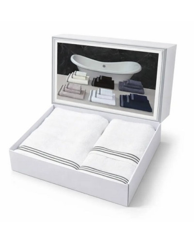 Набор полотенец Maison D'or Puraligne white 40x60; 50x100; 90x150