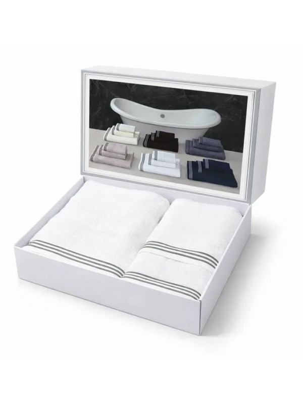 Набор полотенец Maison D'or Puraligne white 40x60; 50x100; 90x150 Набор полотенец Maison D'or Puraligne white 40x60; 50x100; 90x150