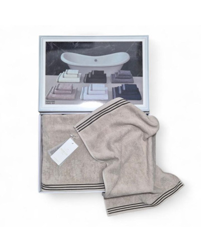 Набор полотенец Maison D'or Puraligne beige 40x60; 50x100; 90x150
