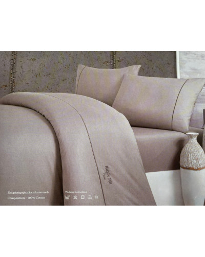 Постельное белье Maison D'or Spring dark grey ранфорс евро