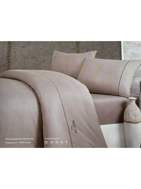 Постельное белье Maison D'or Spring dark grey ранфорс евро Постельное белье Maison D'or Spring dark grey ранфорс евро