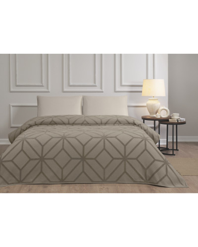 Махрове покривало Tivolyo Home Prizma kahve 220x240 євро
