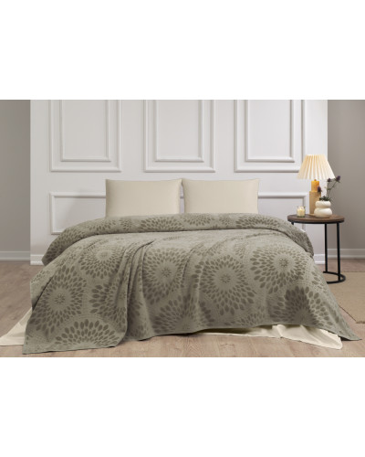 Махровая простынь Tivolyo Home Lotus kahve 160x220 полуторная