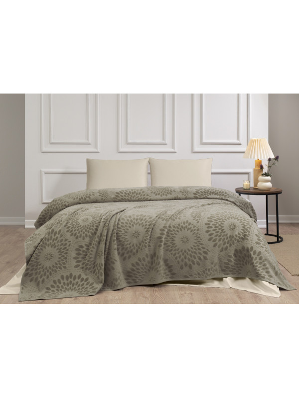 Махровая простынь Tivolyo Home Lotus kahve 160x220 полуторная Махровая простынь Tivolyo Home Lotus kahve 160x220 полуторная