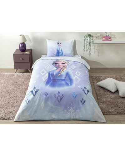 Подростковое постельное белье Tac Disney Frozen Diamond ранфорс полуторное на резинке