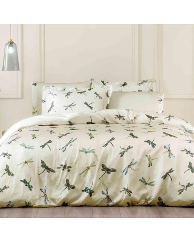 Постельное белье Tivolyo Home Dragonfly делюкс сатин жатый шёлк евро