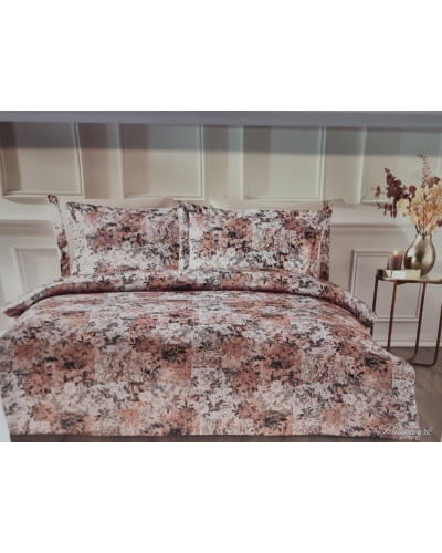 Постельное белье Tivolyo Home Patchwork делюкс сатин жатый шёлк евро