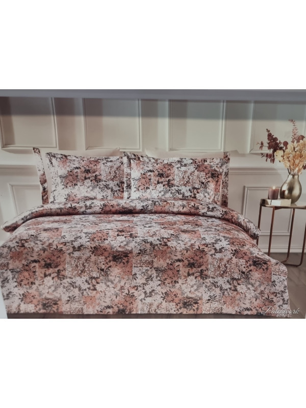 Постельное белье Tivolyo Home Patchwork делюкс сатин жатый шёлк евро