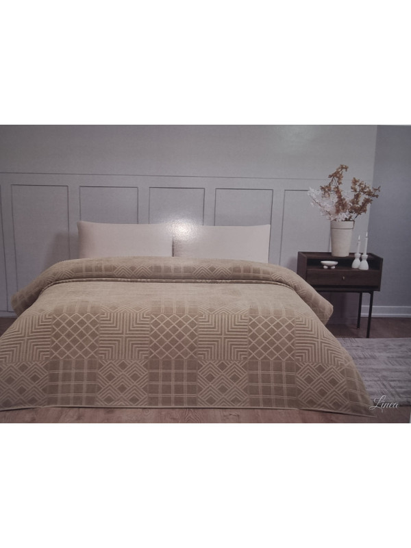 Махровая простынь Tivolyo Home Linea kahve 160x220 полуторная Махровая простынь Tivolyo Home Linea kahve 160x220 полуторная