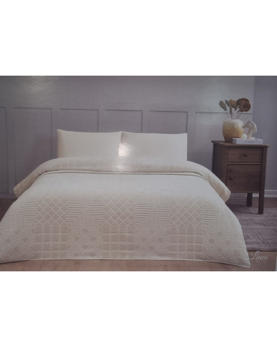 Махровая простынь Tivolyo Home Linea bej 160x220 полуторная