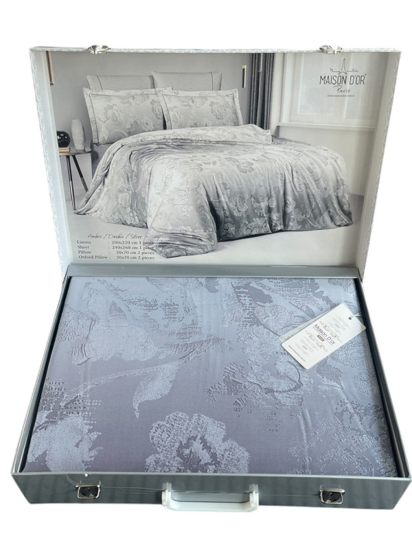 Постельное белье Maison D'or Ambre silver тенсел евро Постельное белье Maison D'or Ambre silver тенсел евро