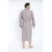 Халат мужской вафельный nusa модель 22655 grey, xxxxl