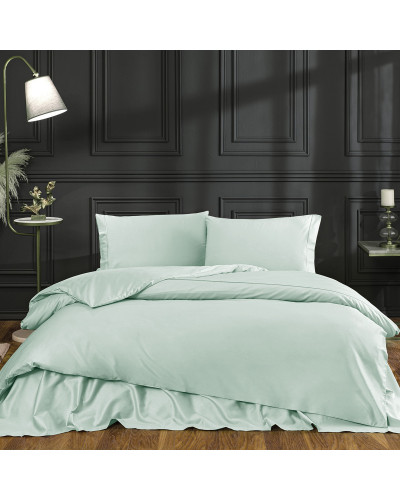 Постельное белье Tivolyo Home Casual su yesil делюкс сатин евро