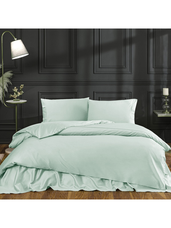 Постельное белье Tivolyo Home Casual su yesil делюкс сатин евро Постельное белье Tivolyo Home Casual su yesil делюкс сатин евро